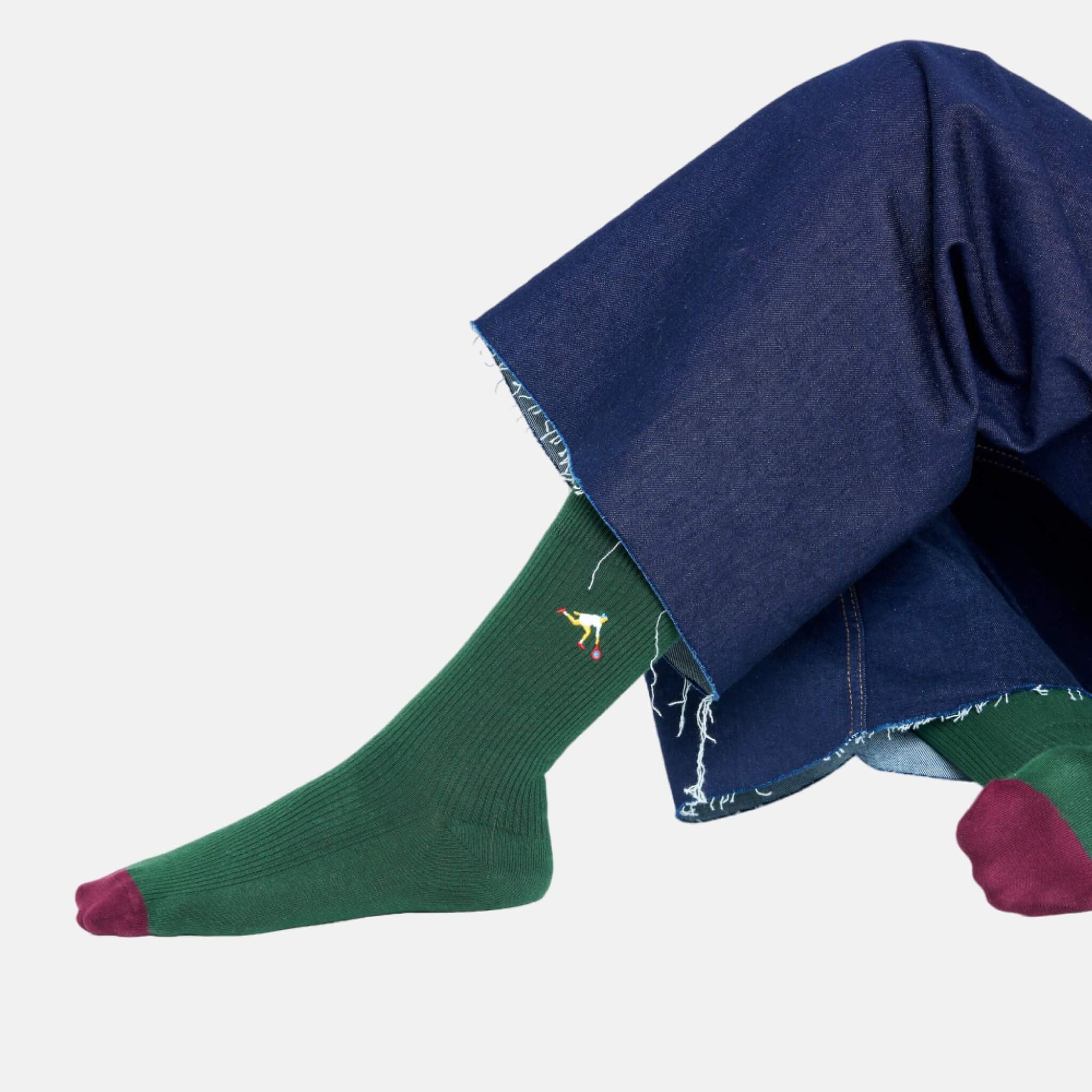 Happy Socks Game Set Green Sock