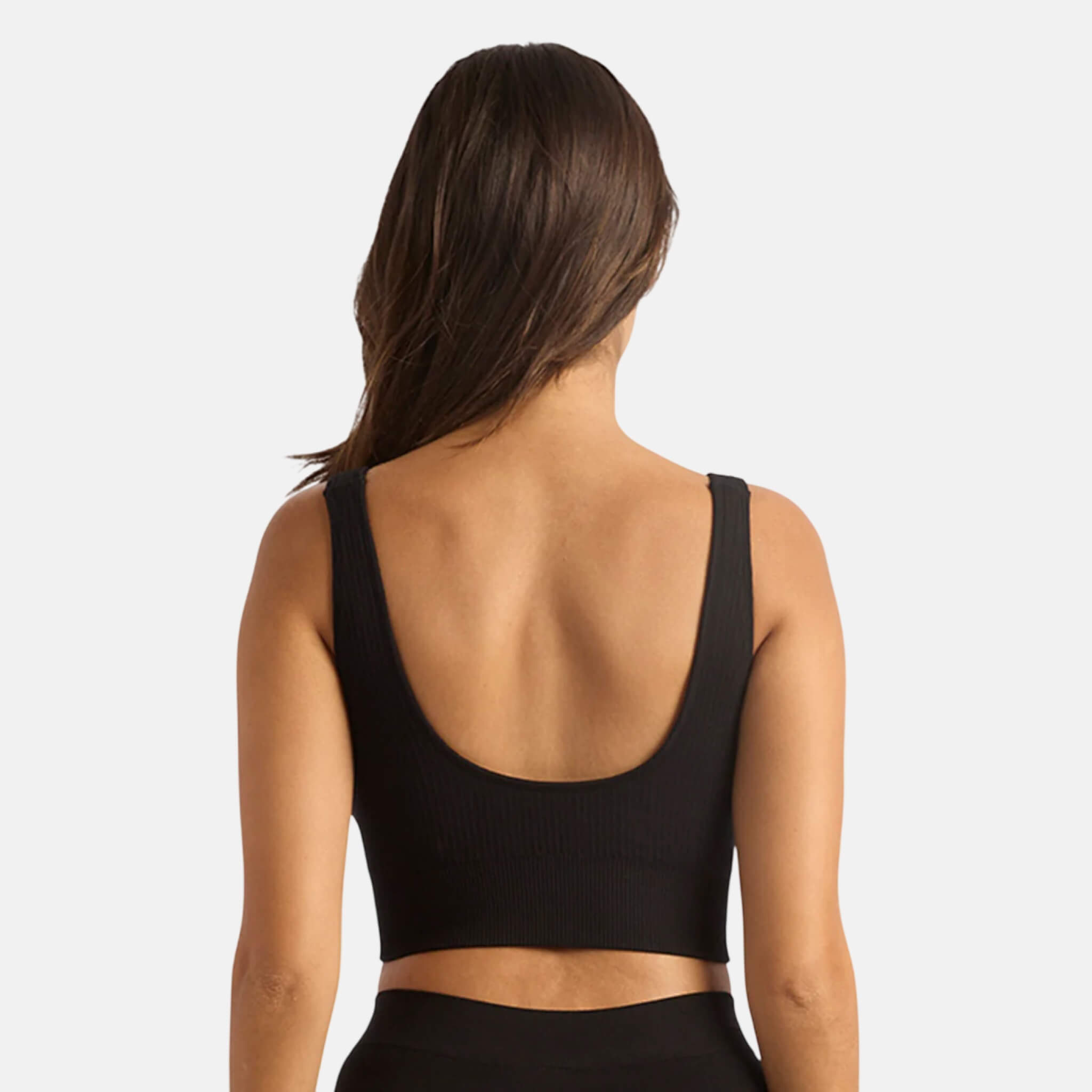Boody Ribbed Seamless Bra Black