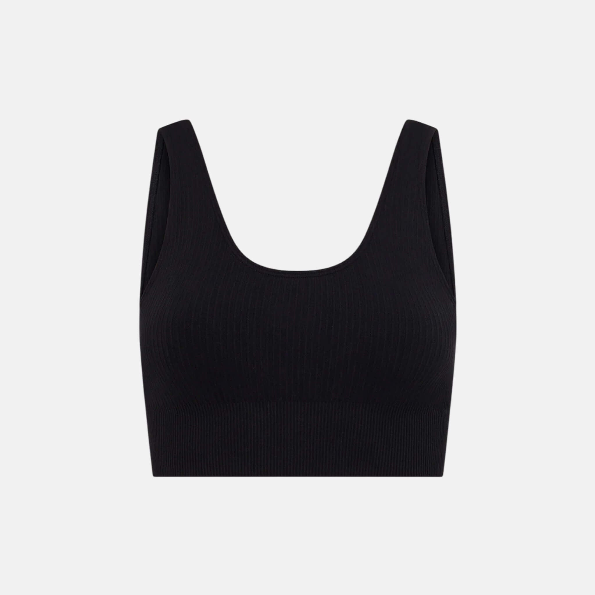 Boody Ribbed Seamless Bra Black