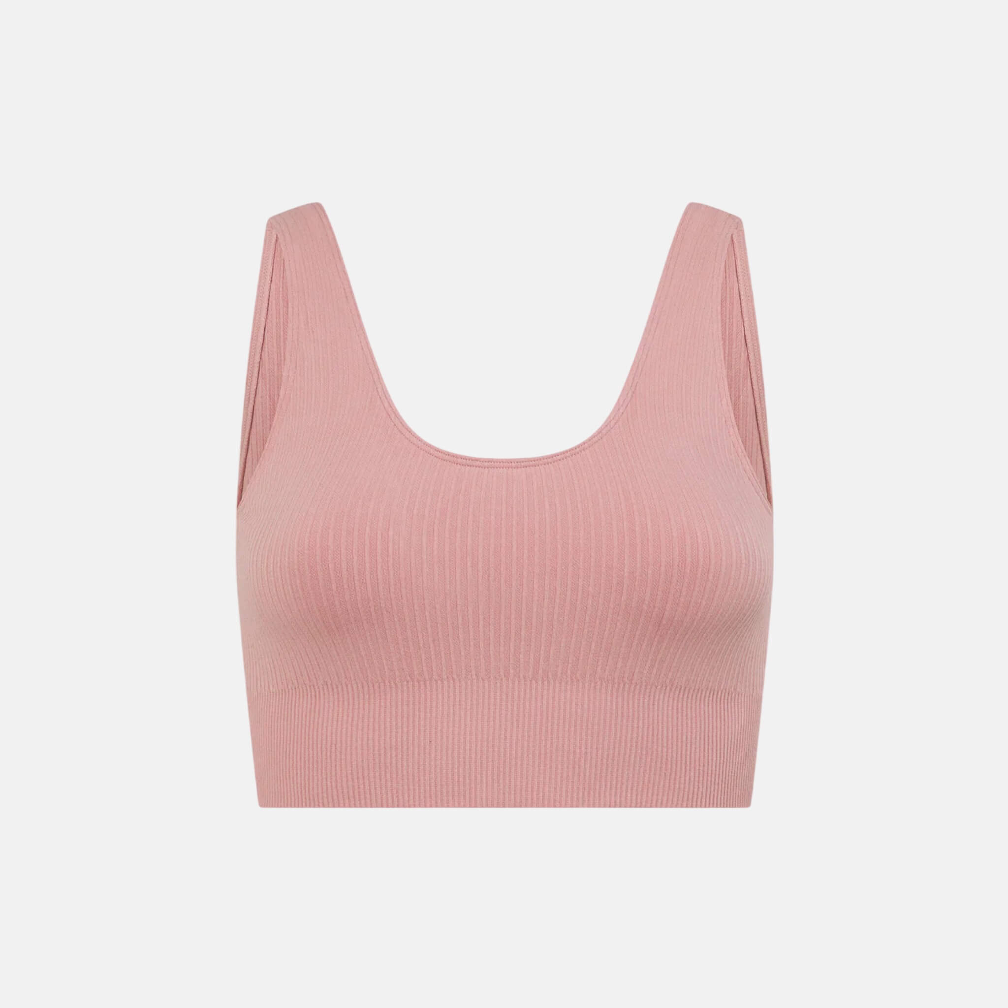 Boody Ribbed Seamless Bra Dusty Pink