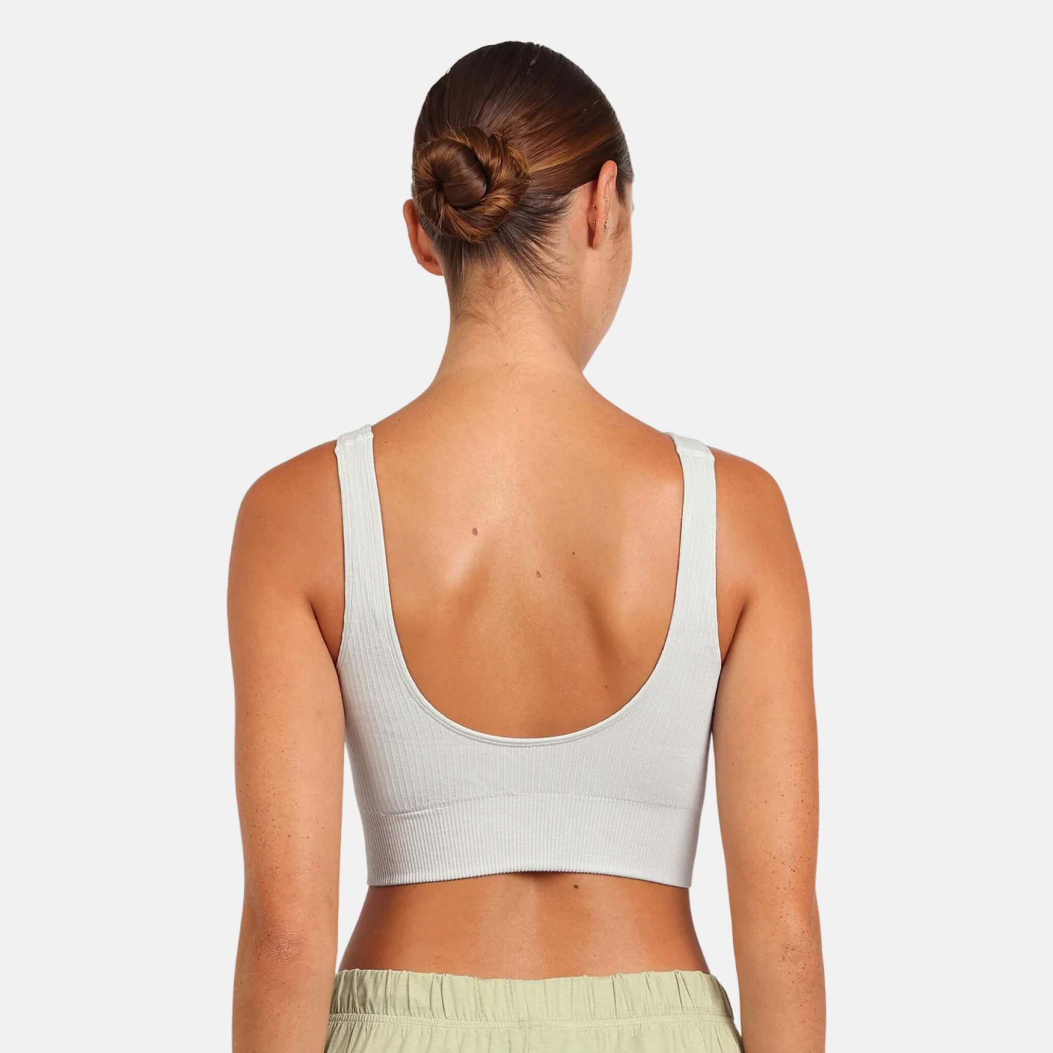 Boody Ribbed Seamless Bra Dove