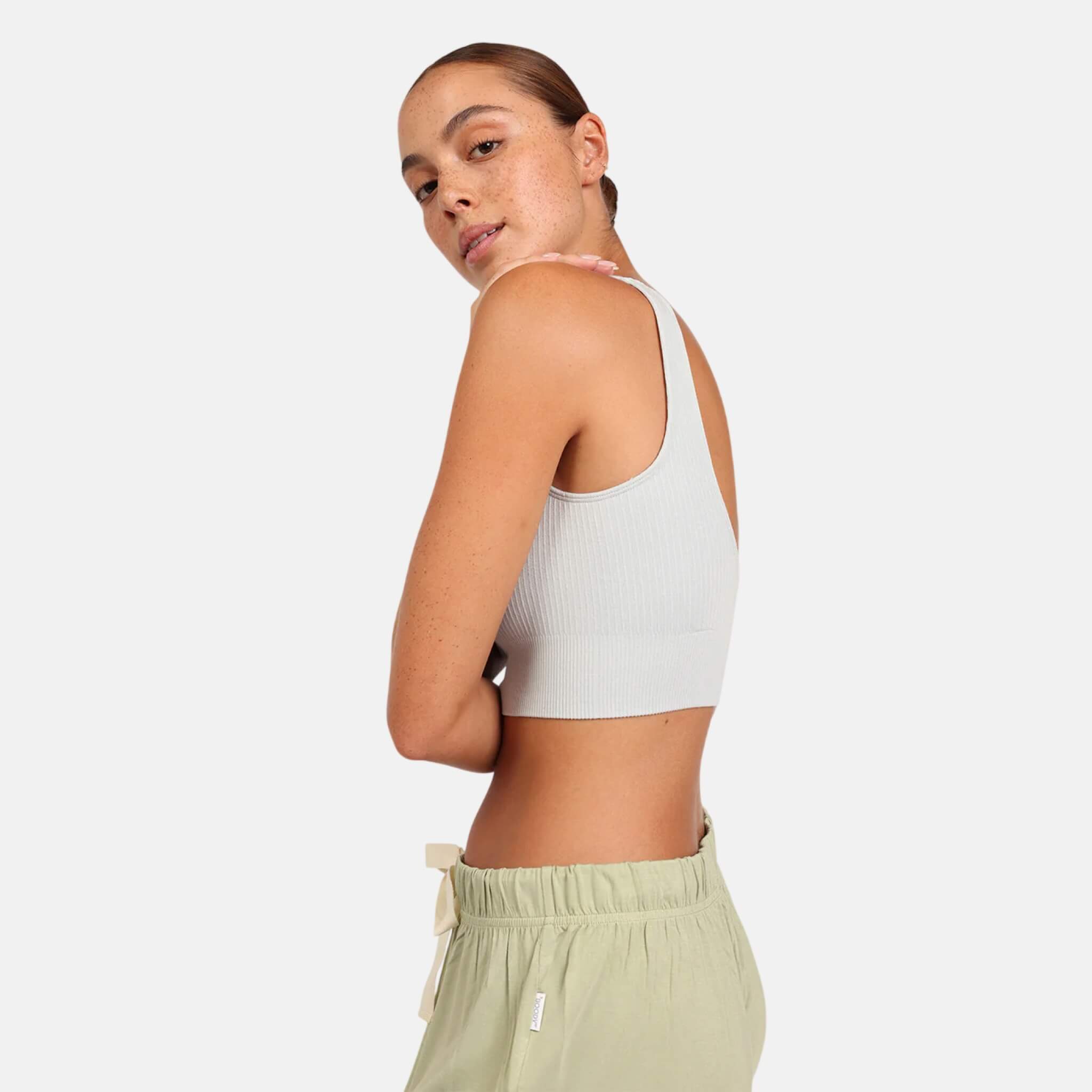 Boody Ribbed Seamless Bra Dove