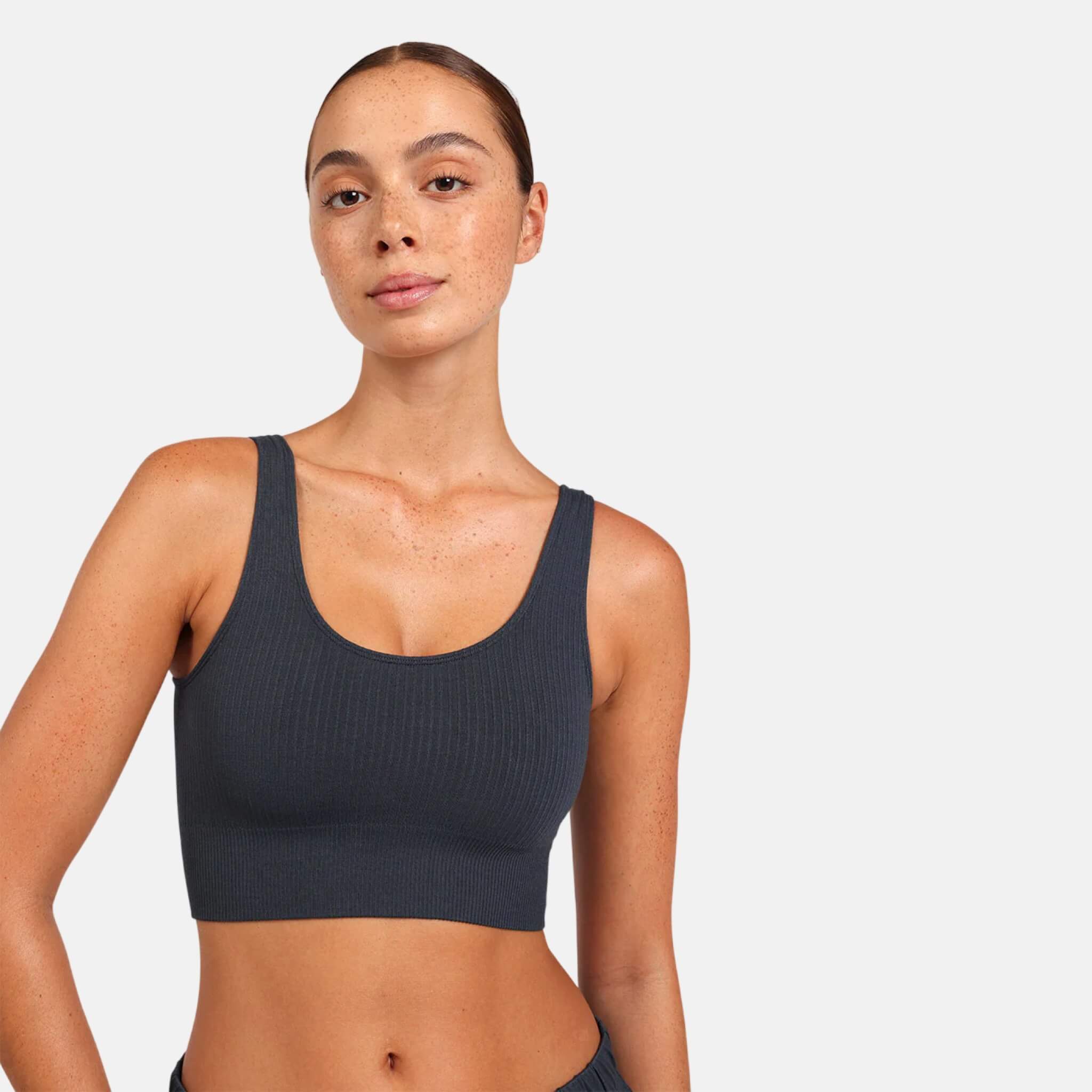 Boody Ribbed Seamless Bra Storm