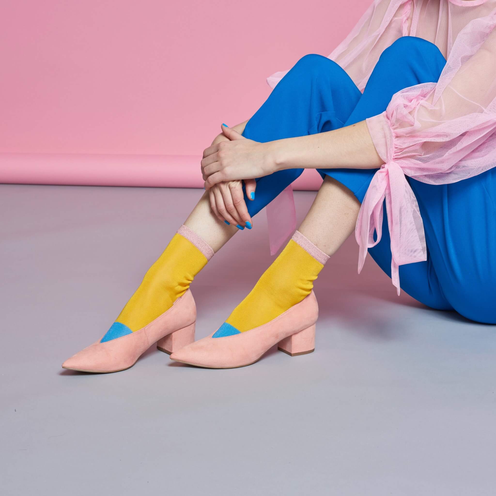 Hysteria by Happy Socks Liza Yellow
