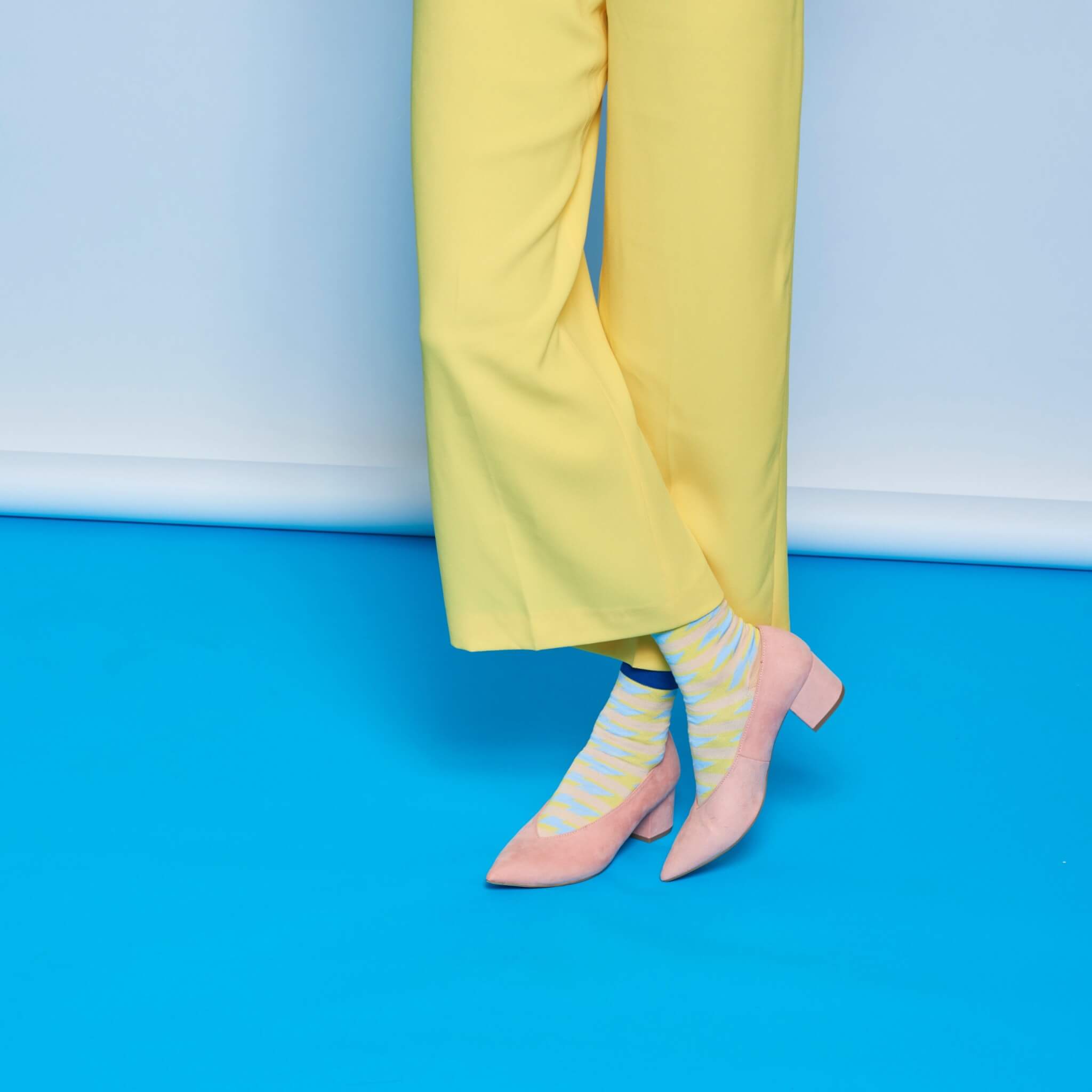 Hysteria by Happy Socks Ray Yellow