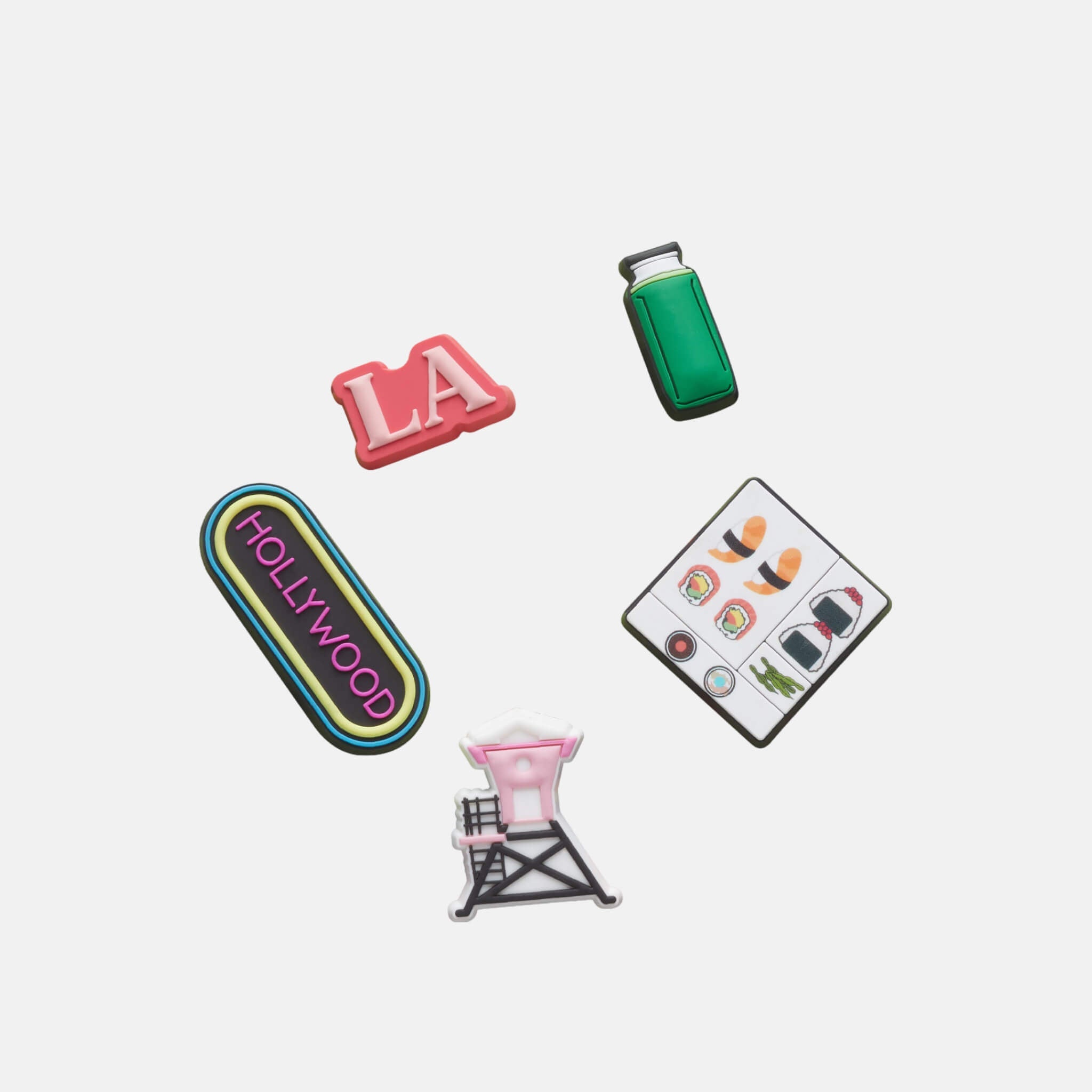 Jibbitz Charms Los Angeles Wonderlust Collection 5-Pack