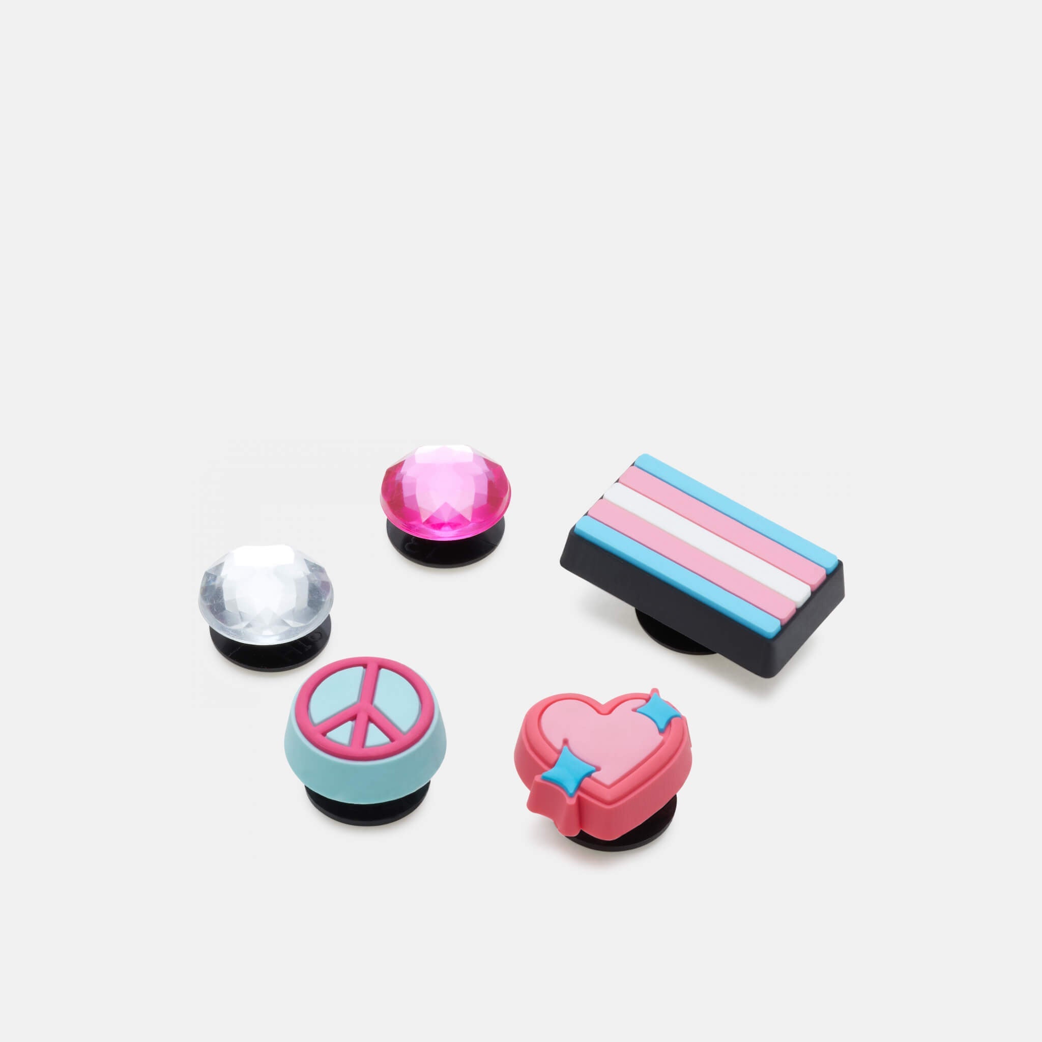 Jibbitz Charms Transgender 5-Pack