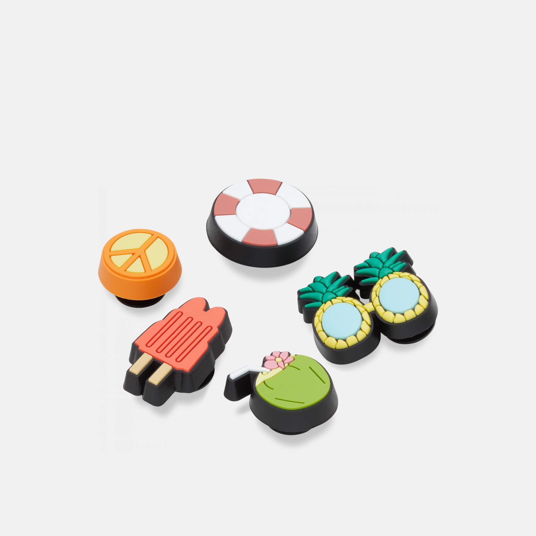 Jibbitz Charms Happy Summer 5-Pack