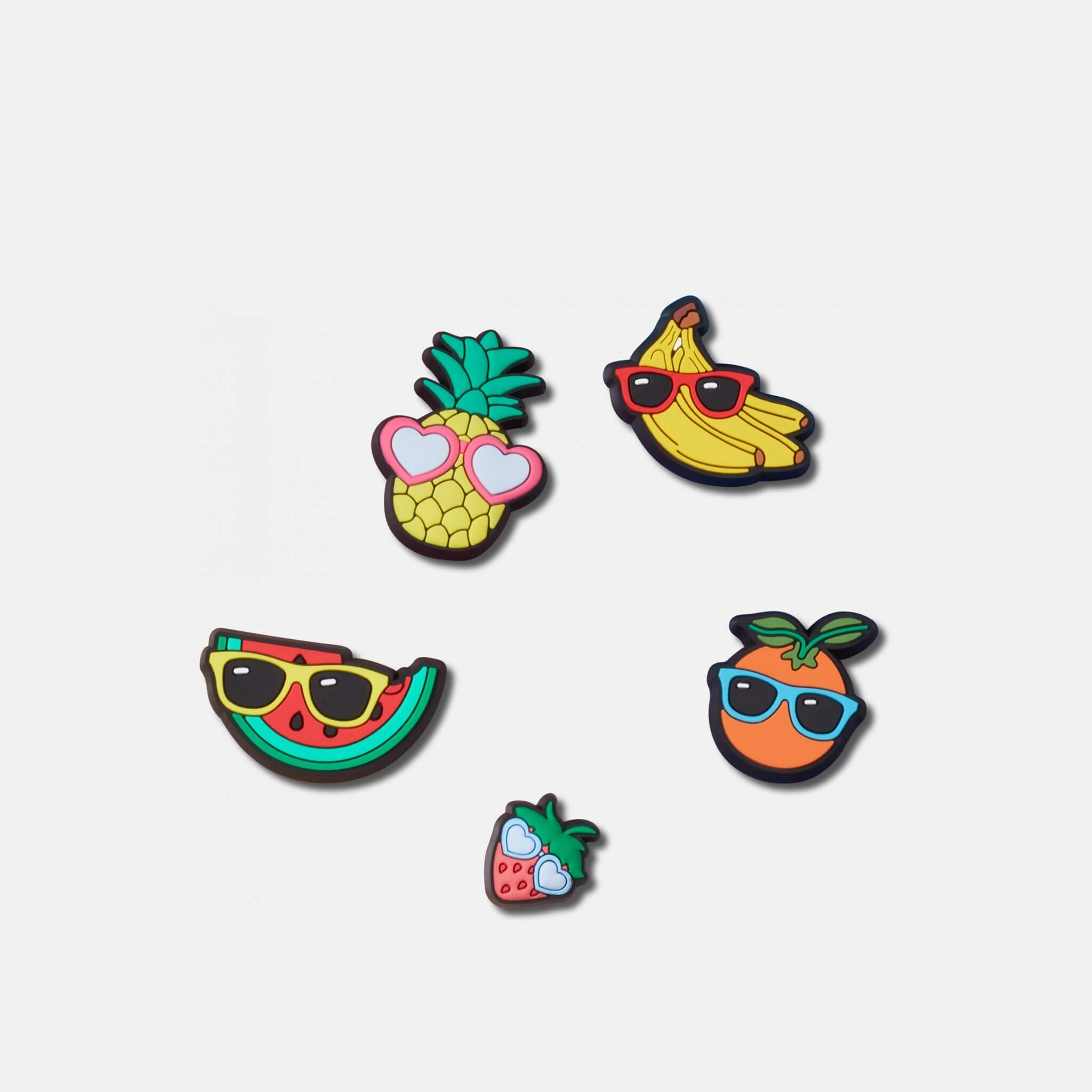 Jibbitz Charms Cute Fruit with Sunnies 5-Pack