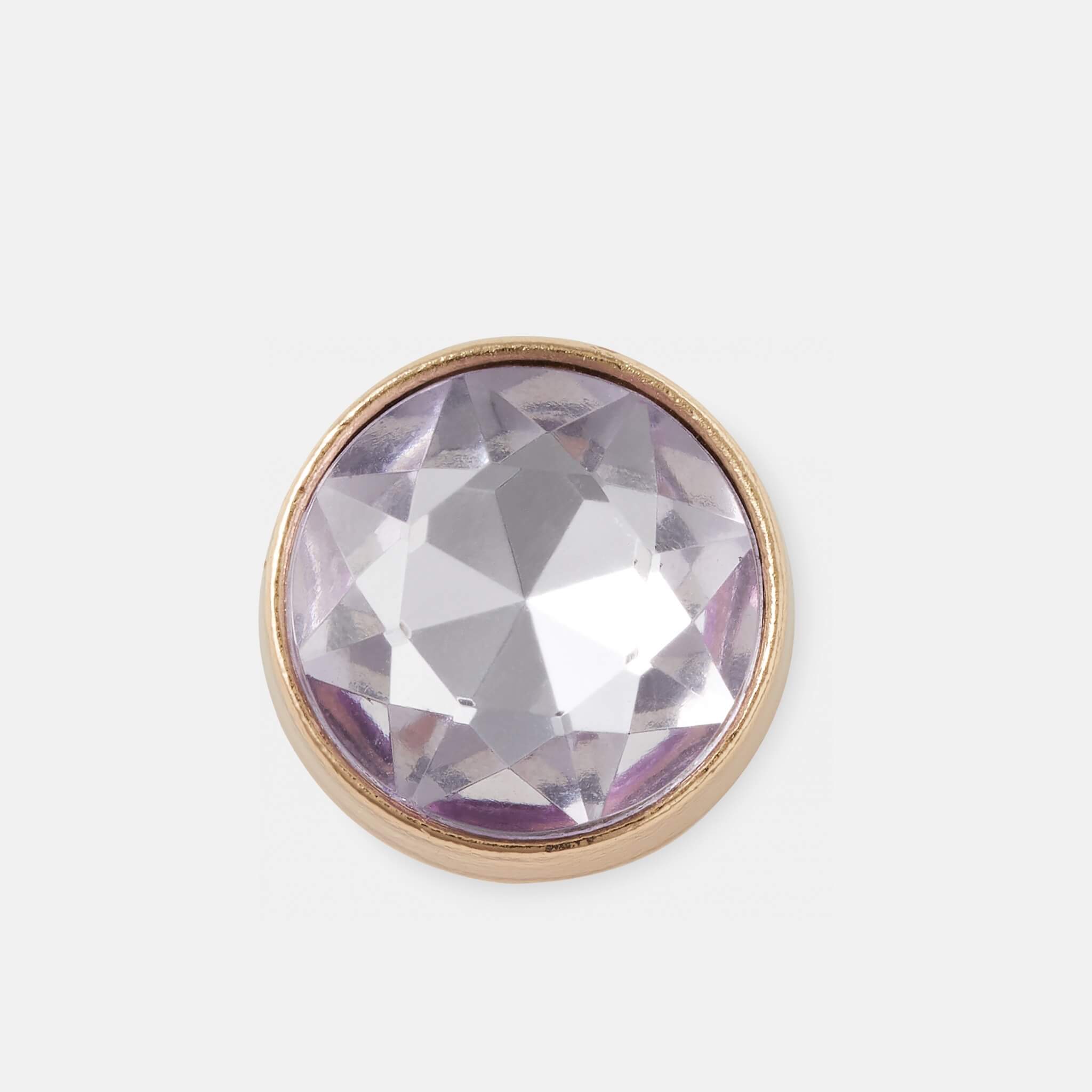 Jibbitz Charms Lavendar Circle Gem