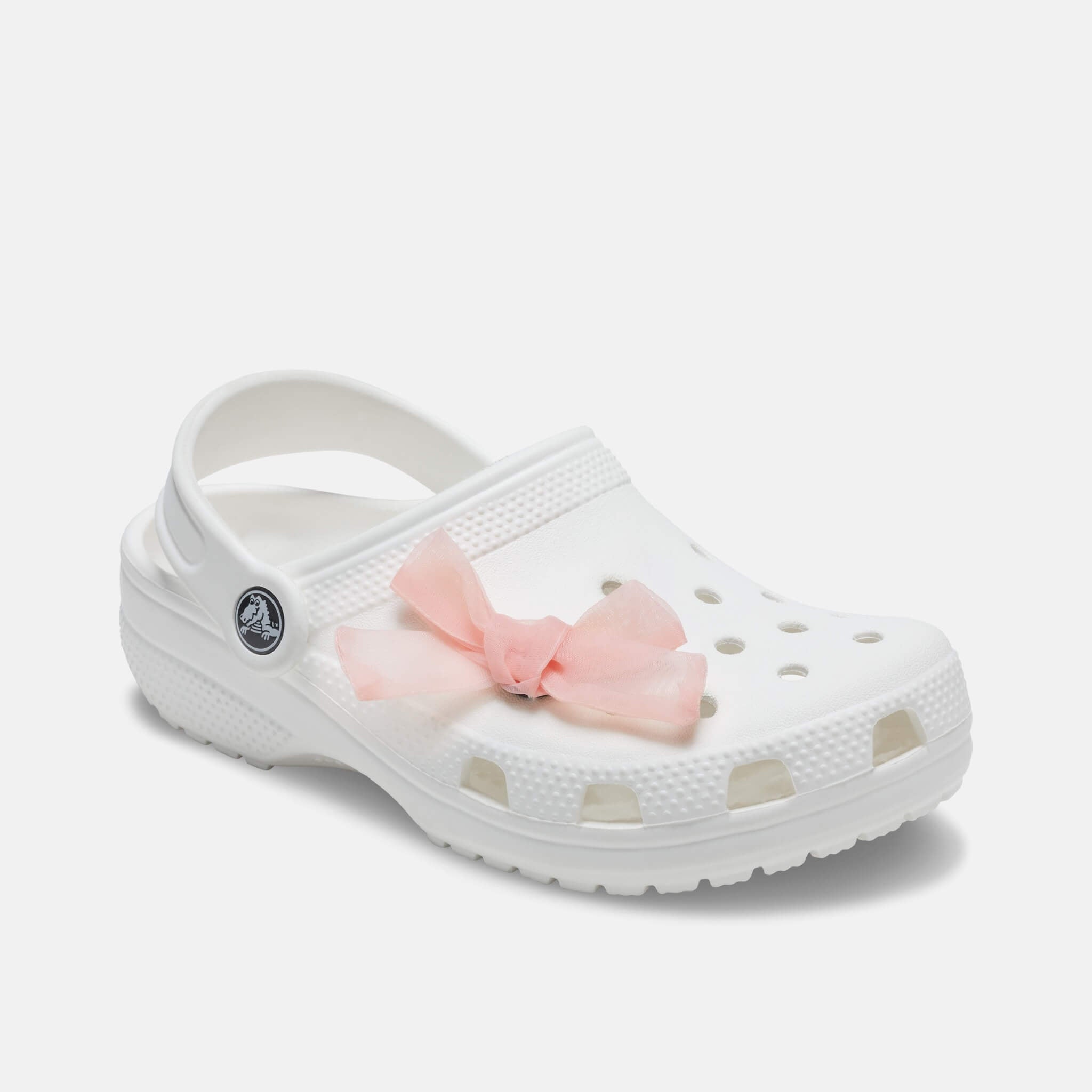Jibbitz Charms Pink Sheer Bow