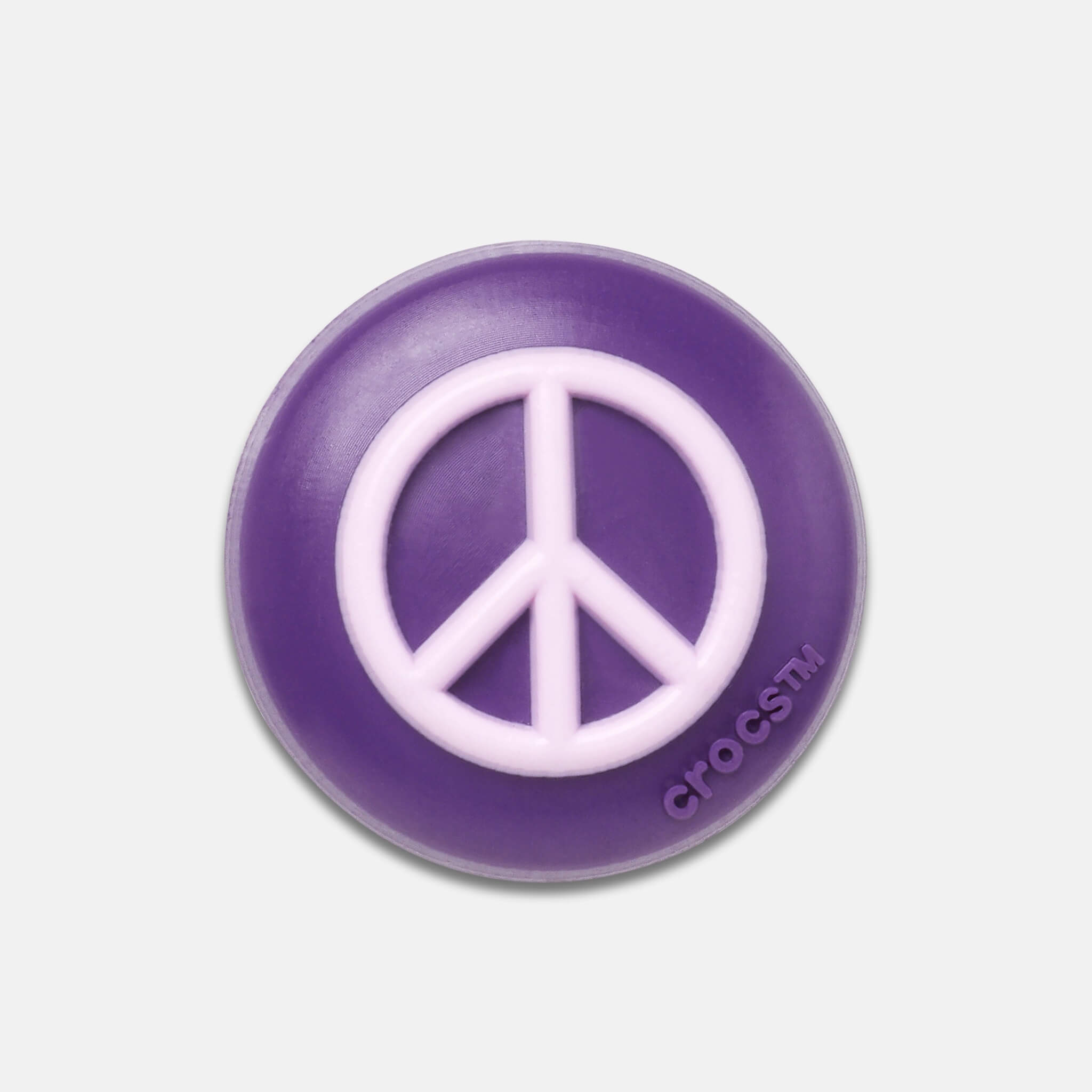 Jibbitz Charms Black and Pink Peace Sign