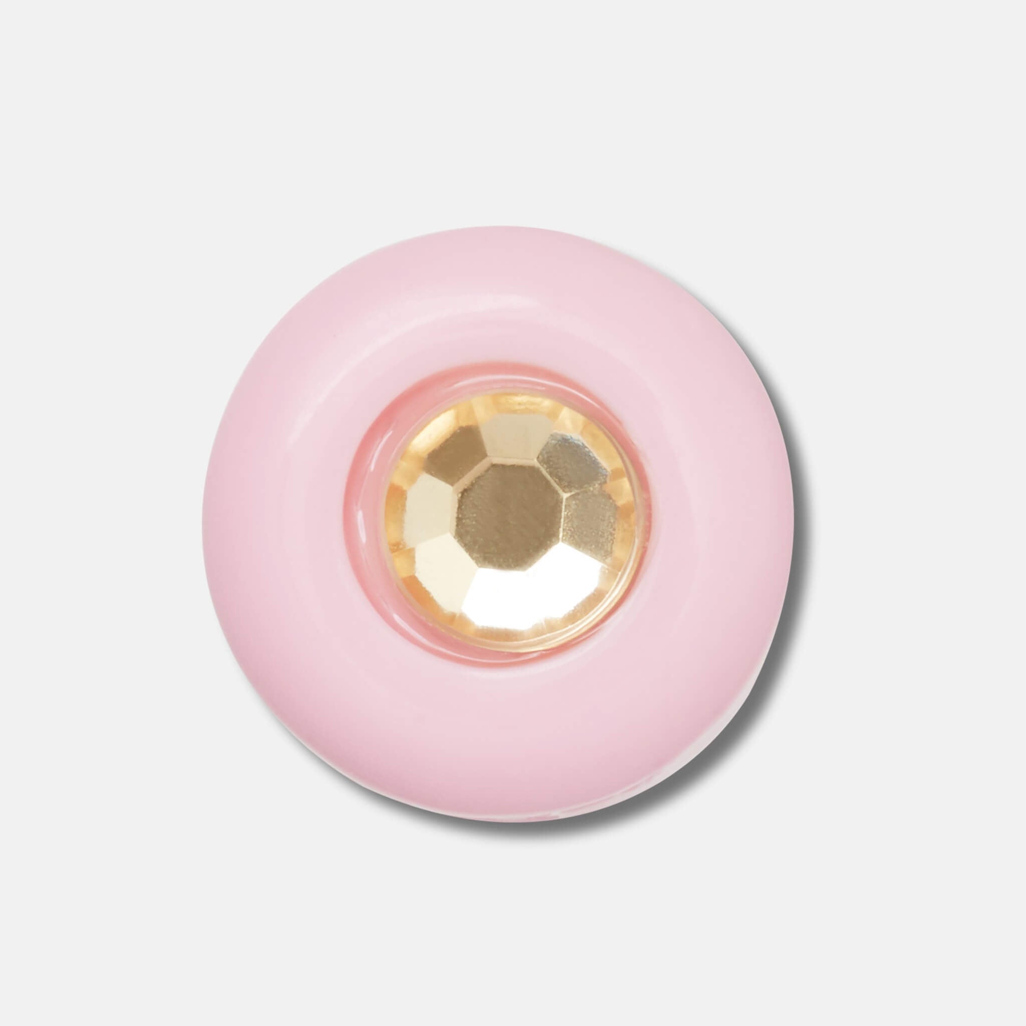 Jibbitz Charms Pink and Yellow Acrylic Gem