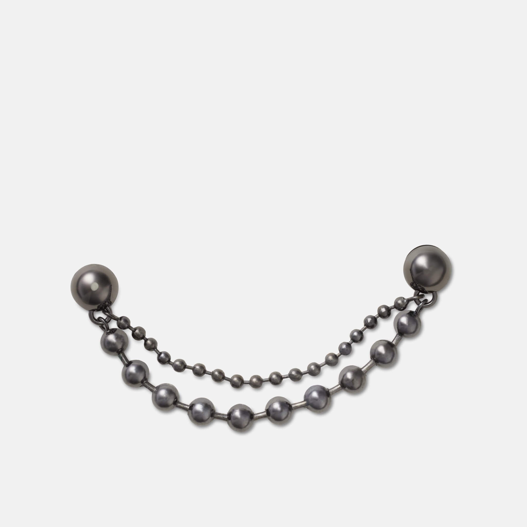 Jibbitz Charms Double Black Gem Chain
