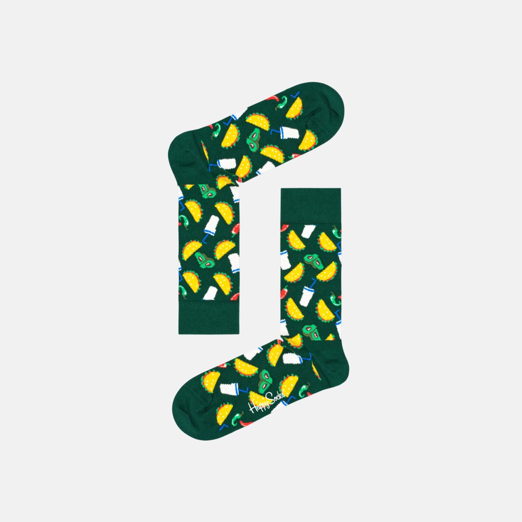 Happy Socks Taco Green Sock