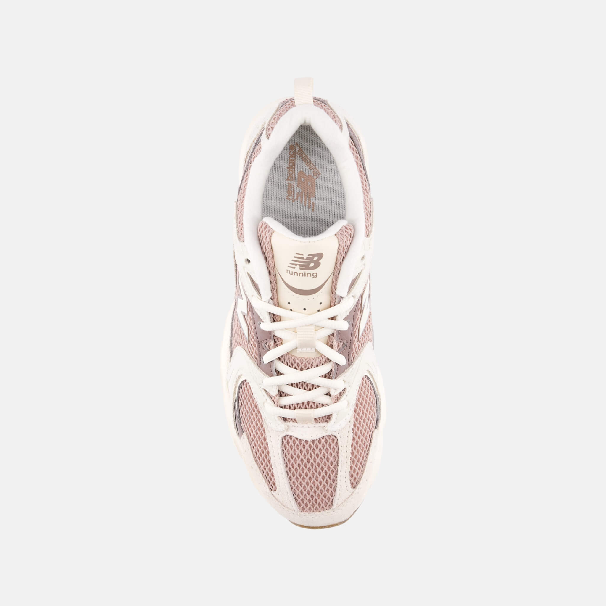 New Balance U530 White/Silver/Brown (Wheat)