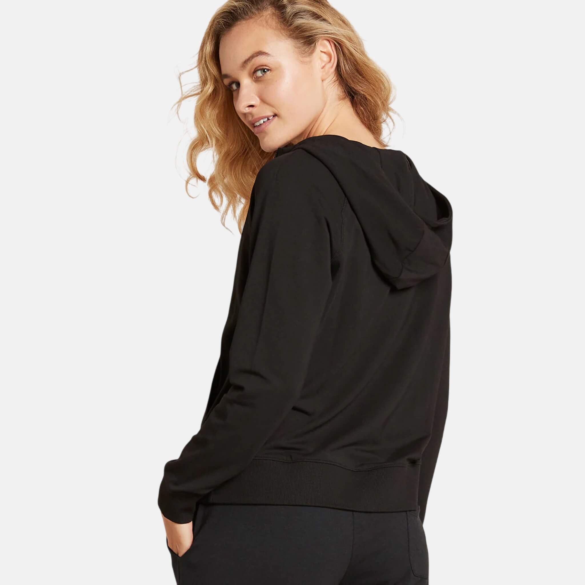 Boody Weekend Zip-Up Hoodie Black