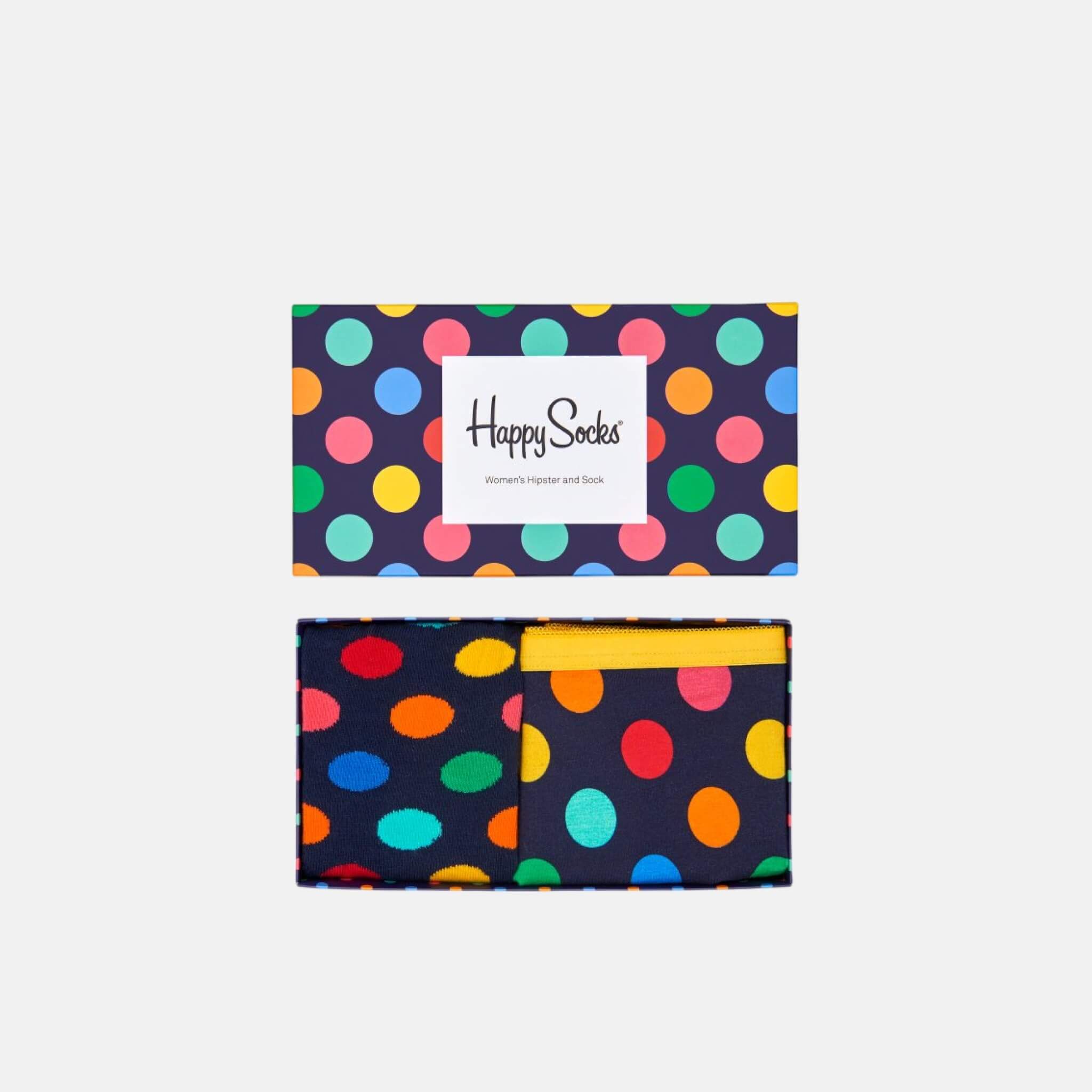 Happy Socks Combo Big Dot Blue 2-Pack Gift Set