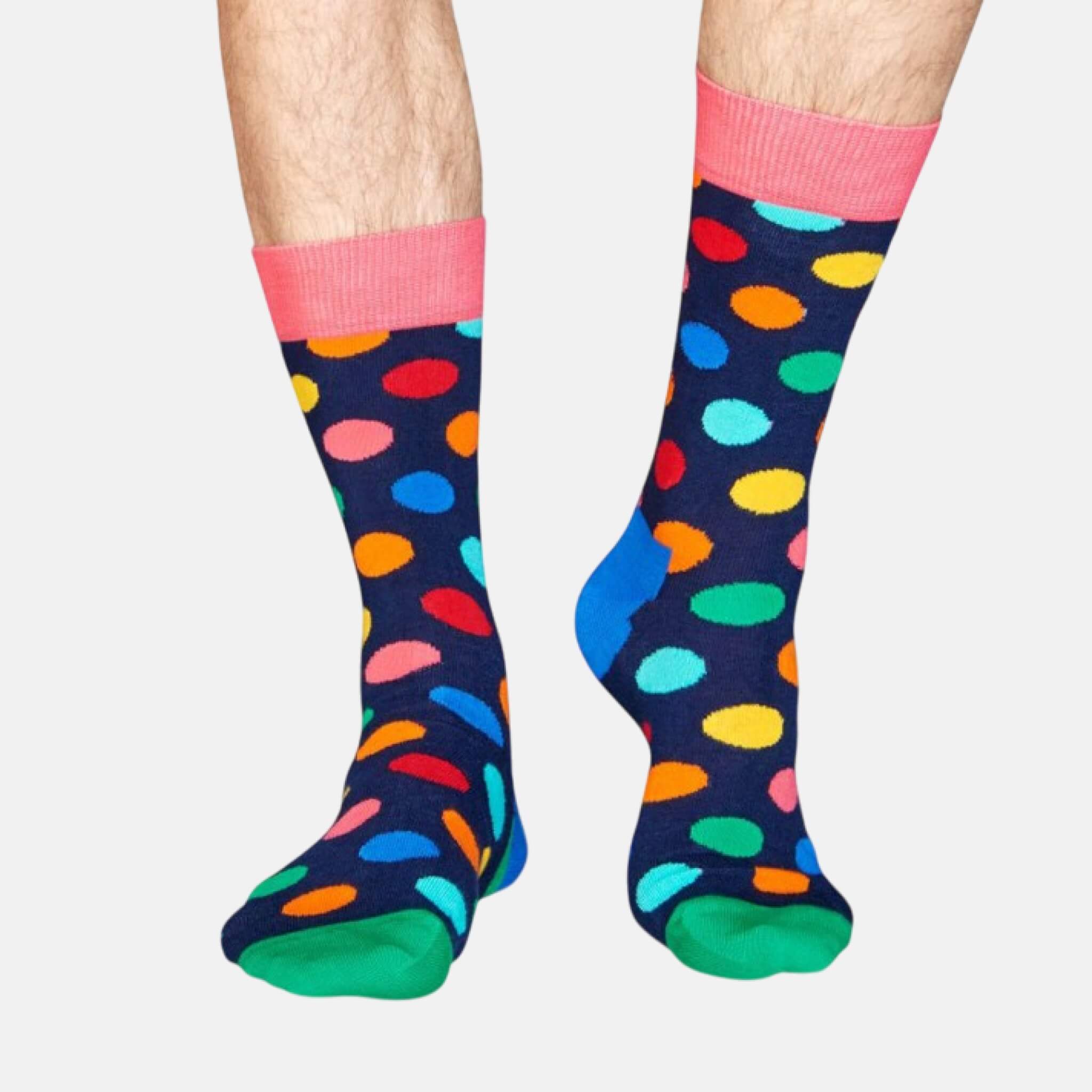 Happy Socks Combo Big Dot Blue 2-Pack Gift Set