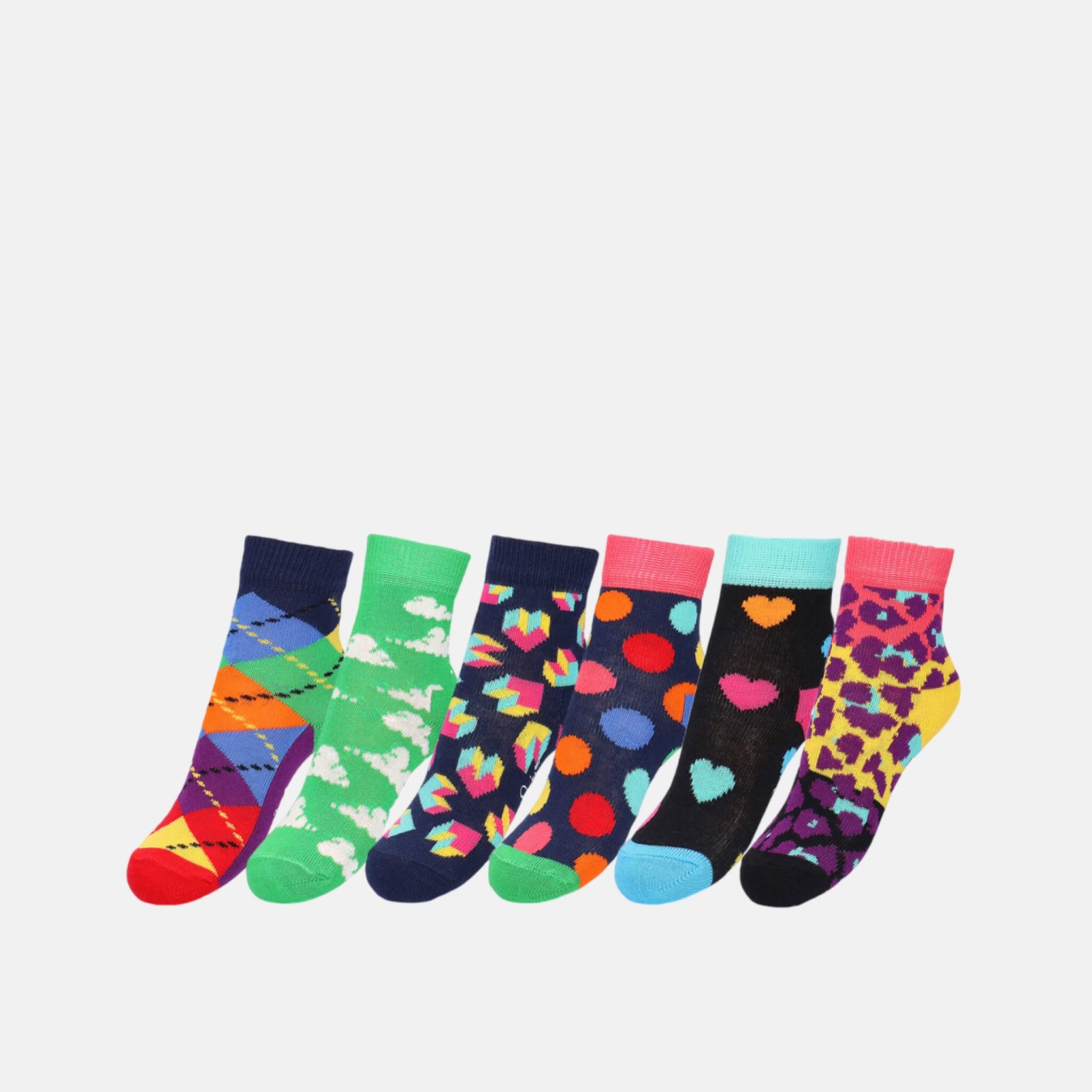 Happy Socks Steps Socks 6-Pack Gift Set